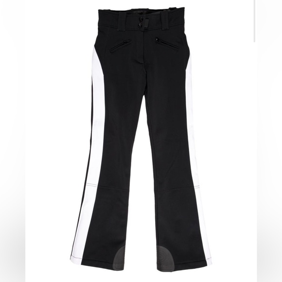 Goldbergh Runner Tuxedo Stripe Ski Pants - Black and White Boot cut - Picture 3 of 4